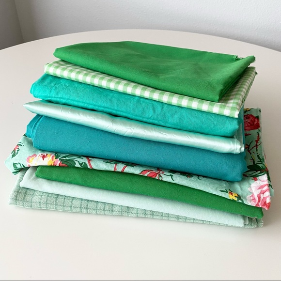 Other - Misc Fabrics 5 pounds, green/blue color way